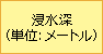 浸水深（単位：メートル）